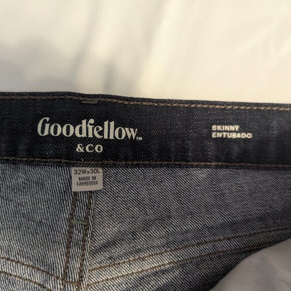 Goodfellow & Co. Dark Wash Skinny Jeans 32x30 - Picture 6 of 13
